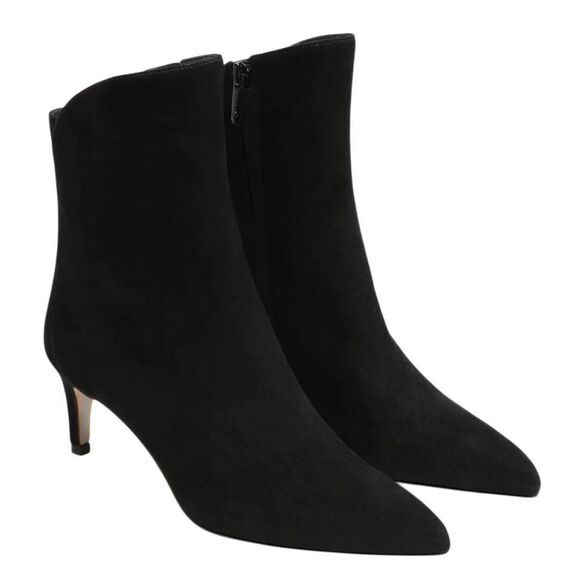 Sam Edelman Ankle Booties Size 8.5 Pointed Toe Stiletto Heel Suede Upper NEW - Picture 1 of 10